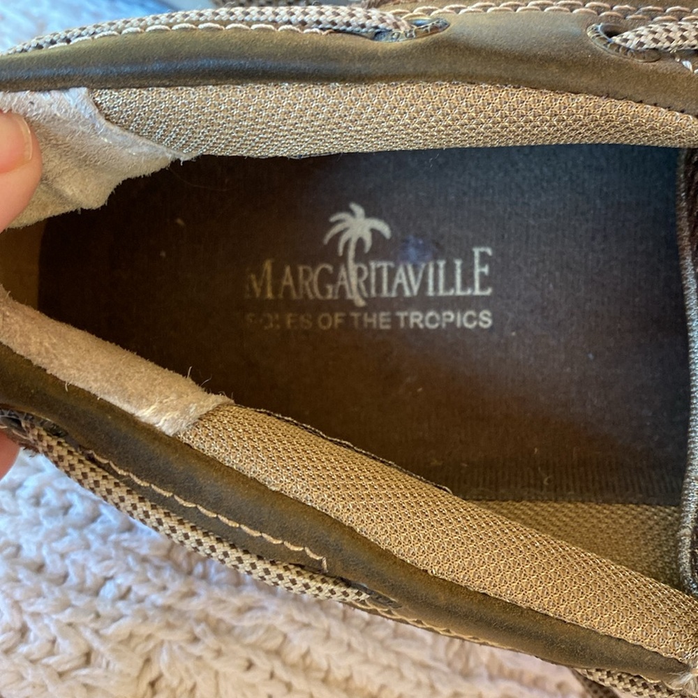 Margaritaville Mens Leather Loafers Size 12 - Picture 4 of 12